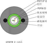 :GYXTW-4B1光纜現貨 出廠價格 1.25元/米-【效果圖,產品圖,型號圖,工程圖】-中國